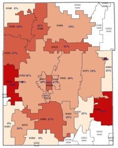 Champaign County, IL Radon Activity Map - Photo Courtesy: Illinois Emergency Management Agency