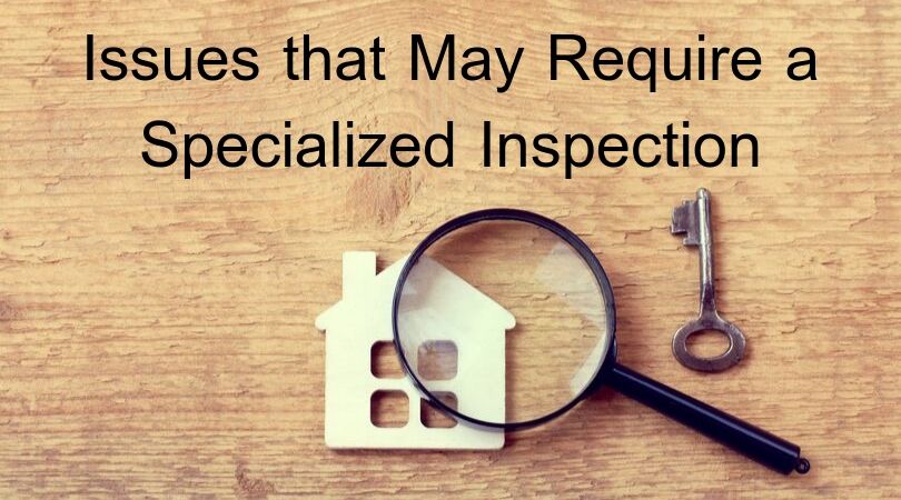 Issues that May Require a Specialized Inspection