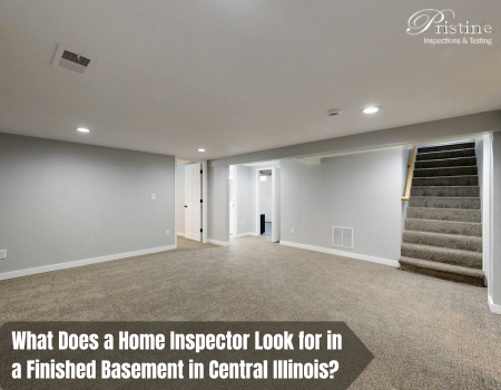 What Does a Home Inspector Look for in a Finished Basement in Central Illinois?